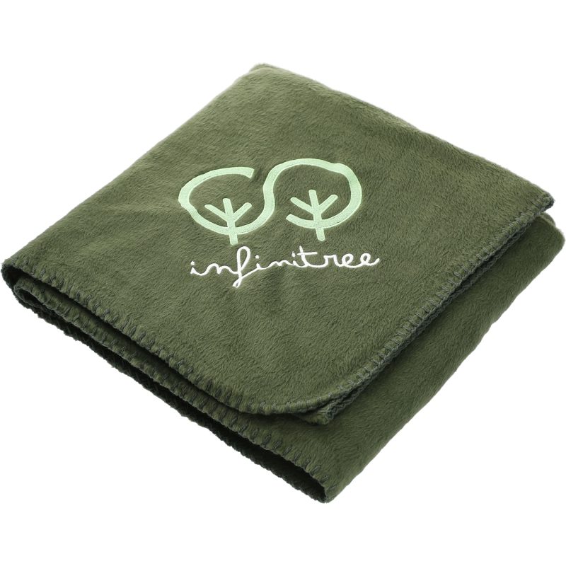 100% Recycled PET Fleece Blanket with rPET Pouch - 5