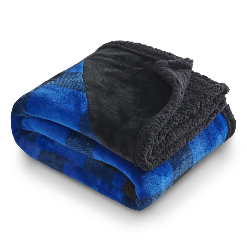 Field & Co.® Buffalo Plaid Sherpa Blanket - 1