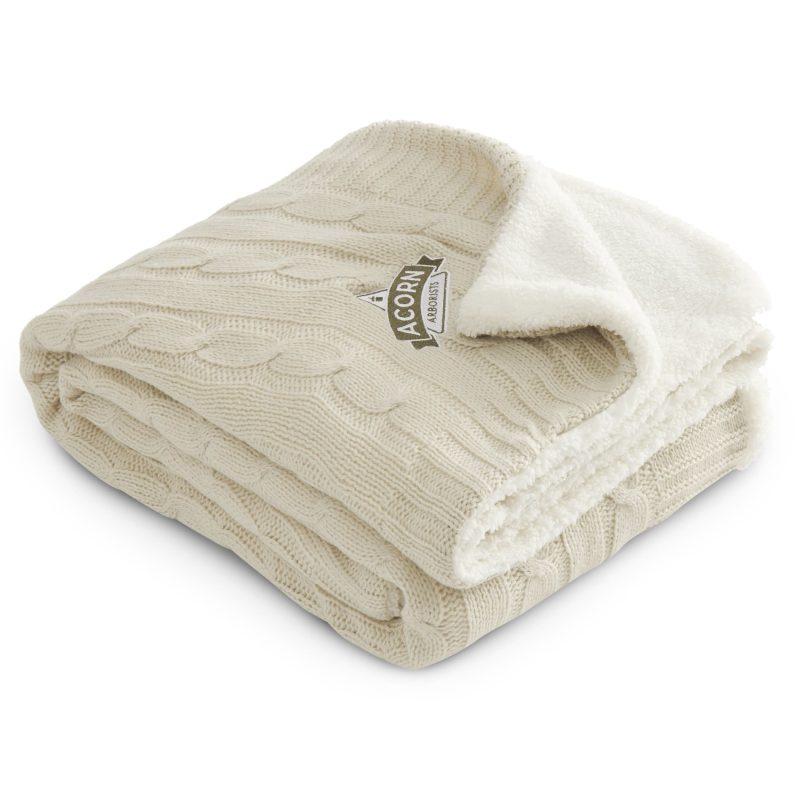 Field & Co.® Cable Knit Sherpa Blanket - 3