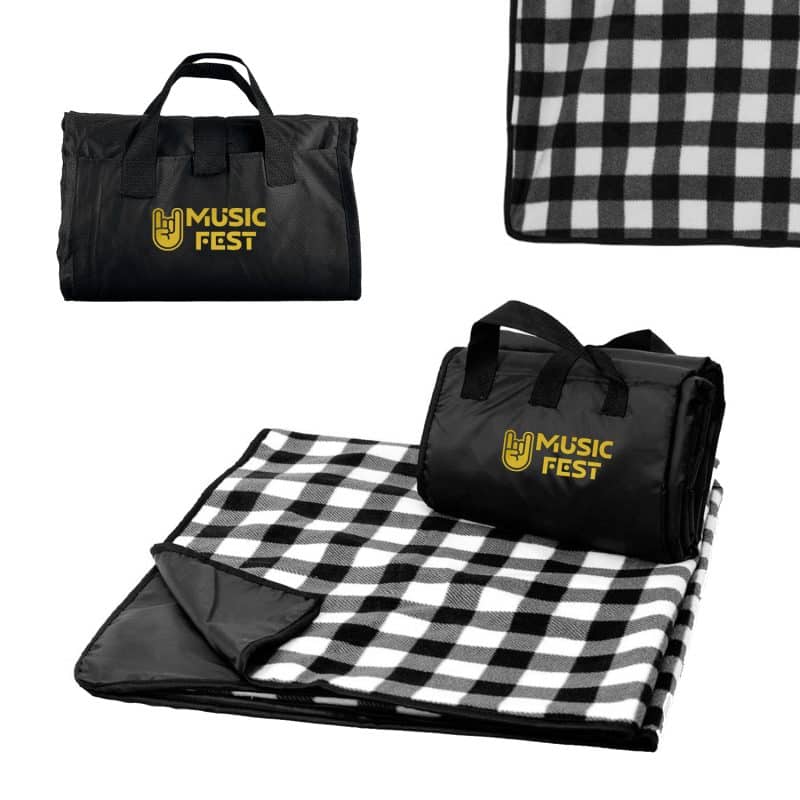 Fleece / Nylon Picnic Blanket - 8