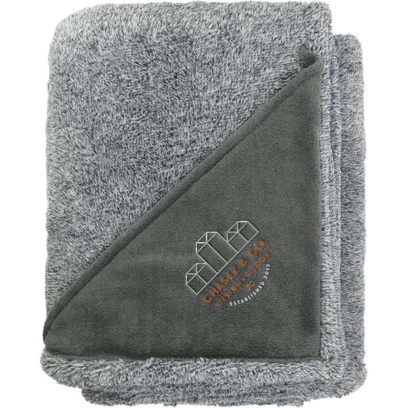Heathered Fuzzy Fleece Blanket - 2