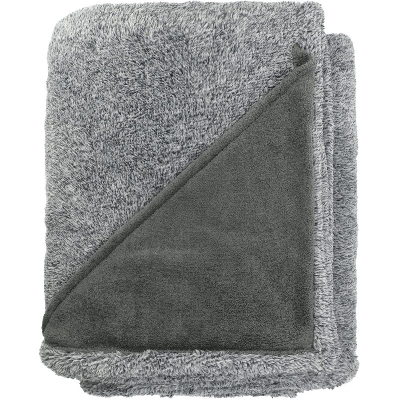 Heathered Fuzzy Fleece Blanket - 4