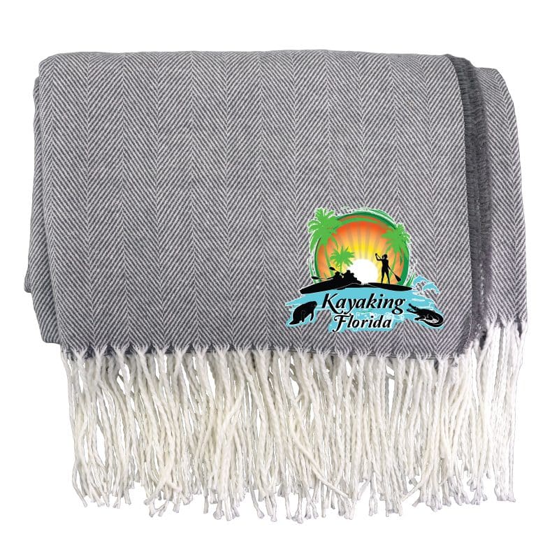 Fringed Throw Blanket - 4