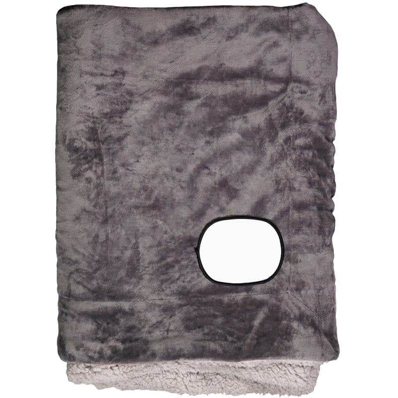Sherpa Fleece Embroidered Emblem Blanket - 3