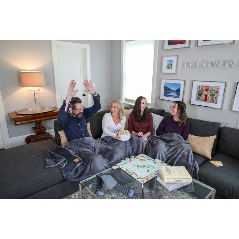 Family Time Mega Blanket - Charcoal - 4