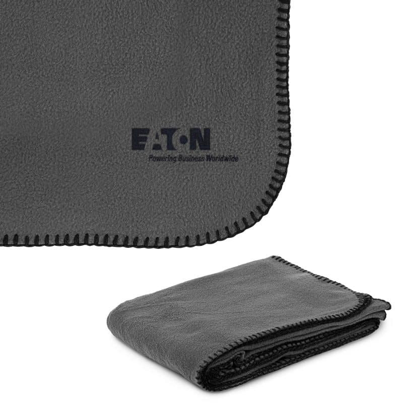 260g Anti-Pill Embroidered Fleece Throw Blanket 50" X 60" - 4