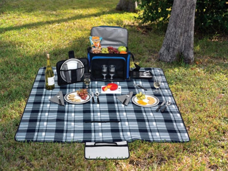 Cozy Park Fleece Blanket - 52'' x 49'' Unfolded - 9