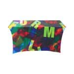 IMPORT 4' Stretch Open-Back Full Color Table Throw - 2