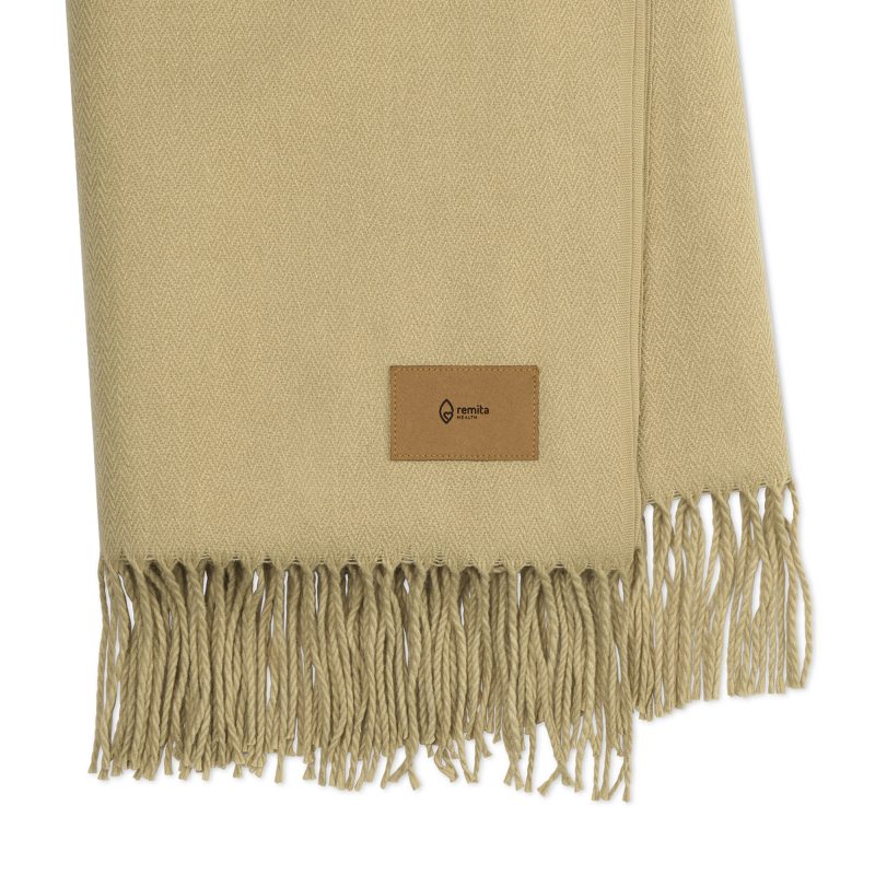 Everlasting Throw Blanket - Fawn Herringbone - 2