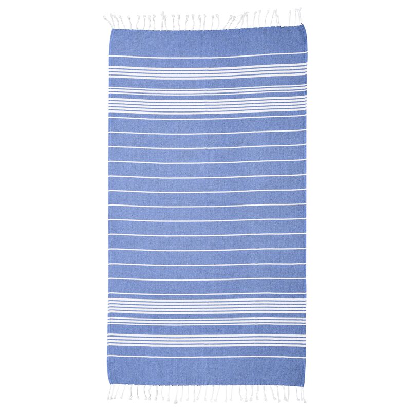 Recycled Beach Blanket With Tassel Fringe - 3