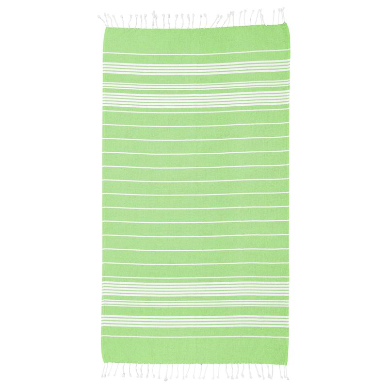 Recycled Beach Blanket With Tassel Fringe - 9