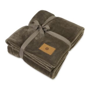 Mink Ever Soft Throw Recycled Blanket - Mocha