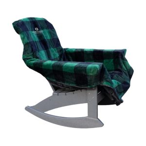 City Bonfires The Chair Blanket - Green Plaid