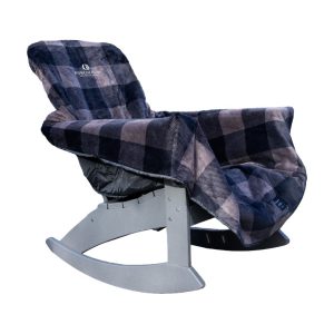 City Bonfires The Chair Blanket - Grey Plaid