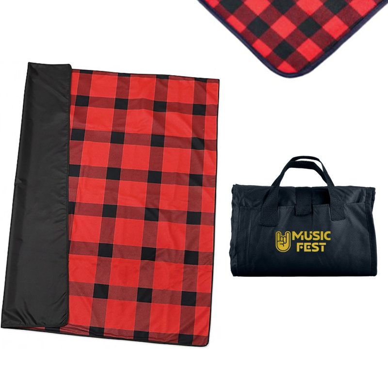 Fleece / Nylon Picnic Blanket - 9