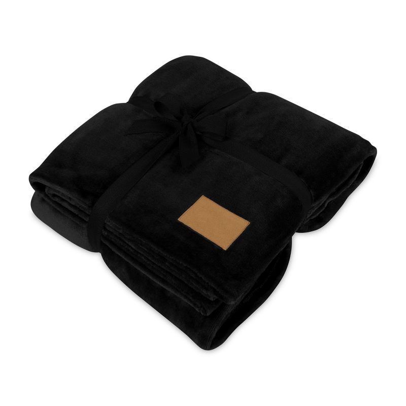 Mink Ever Soft Recycled Polyester Throw Blanket - Black - 1
