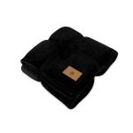 Mink Ever Soft Recycled Polyester Throw Blanket - Black