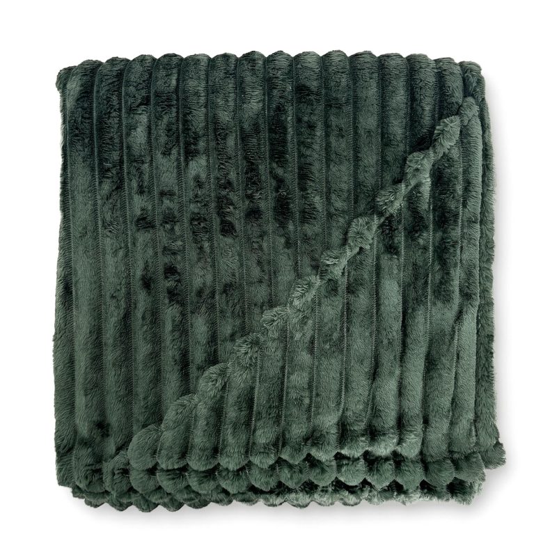 Alpine Faux Fur Polyester Blanket - 7