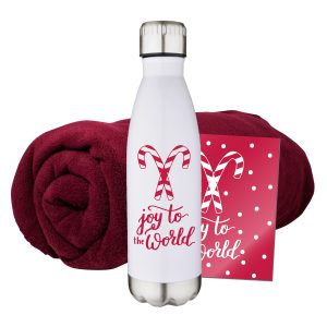 Fleece Blanket & Tumbler Combo Set