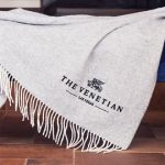Herringbone Wool Blanket (Embroidered)