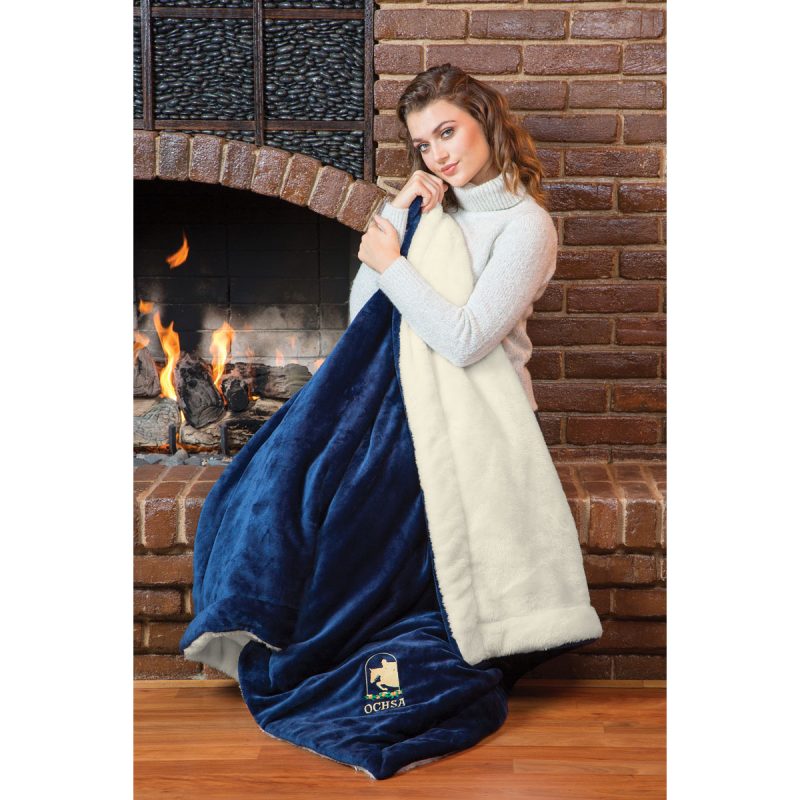 Plush Comforter Throw (Embroidered)
