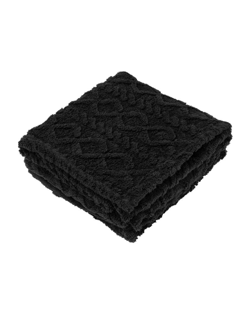 Powder Recycled Sherpa Blanket. - 2