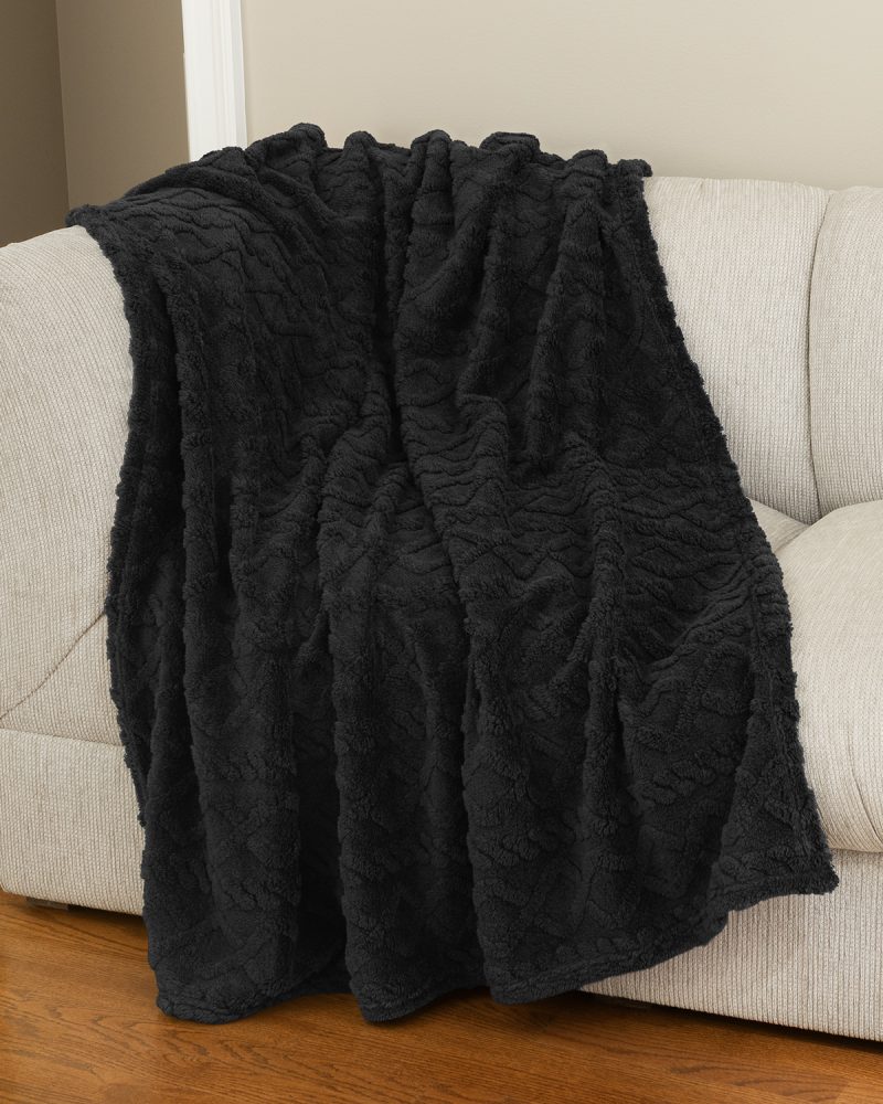Powder Recycled Sherpa Blanket. - 3