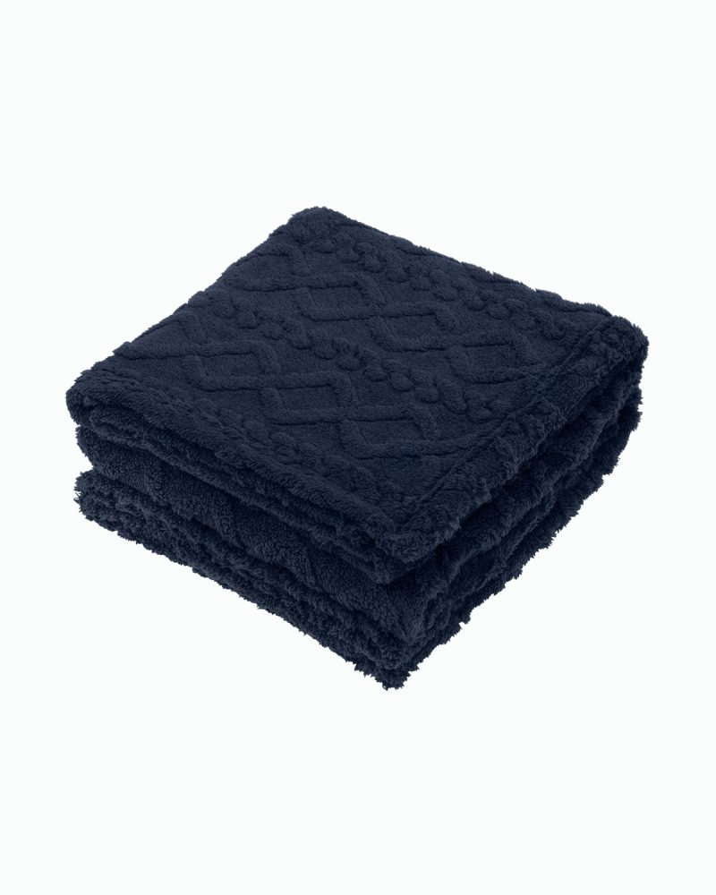 Powder Recycled Sherpa Blanket. - 5