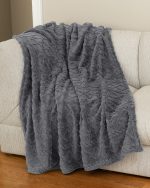 Powder Recycled Sherpa Blanket. - 6