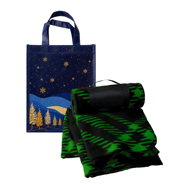 Recycled Fleece Blanket Gift Set - 3