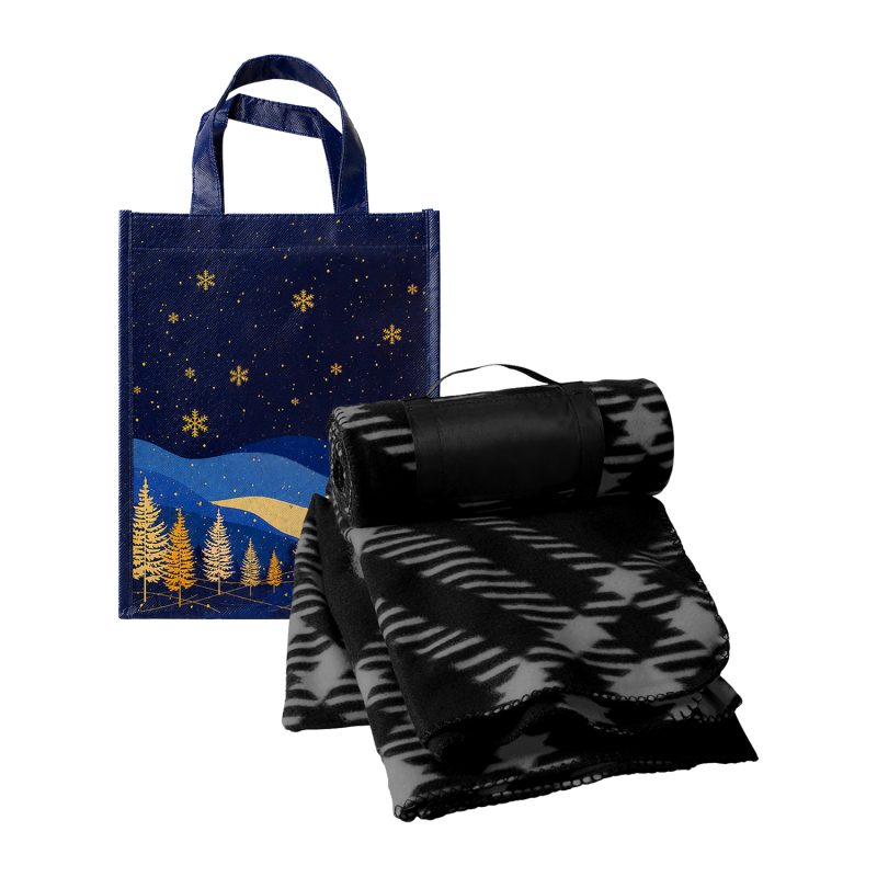 Recycled Fleece Blanket Gift Set - 9