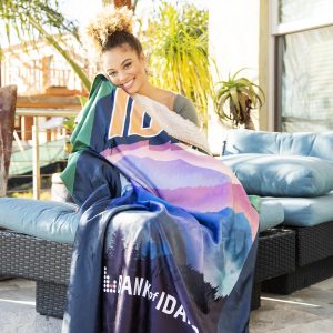 Sherpa Lined Micro Mink Throw