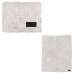 rPET Checkered Sherpa Fleece Blanket - 3