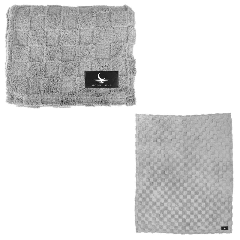 rPET Checkered Sherpa Fleece Blanket - 5